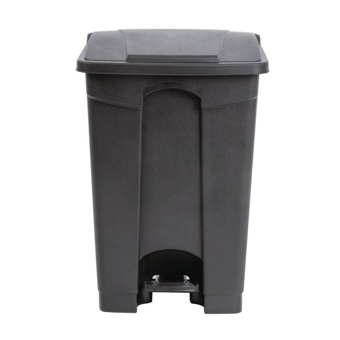 Jantex Pedal Bin Black 45l Commercial Waste Management Garbage Can