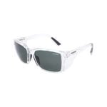 UV Wrap Smoke Polarised Safety Glasses 6206PS