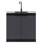 AlfrescoPlus Cadet Grey Double Sink Module