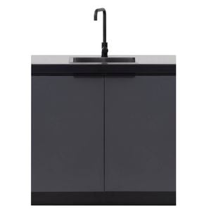 AlfrescoPlus 960mm Cadet Grey Double Sink Module