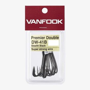 Vanfook DW41B Stealth Black Heavy Duty Double Fishing Hook 2