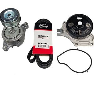 Engine Drive Belt Tensioner & Water Pump Kit For Mazda 2 DE 1.5L ZY Engines