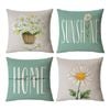 Catzon 4 Pcs Sunflower Throw Pillow Covers Summer Porch Home Decor 45X45cm-Set 8