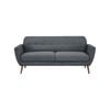 Lilliana 3 Seater Sofa Fabric Uplholstered Lounge Couch - Dark Grey