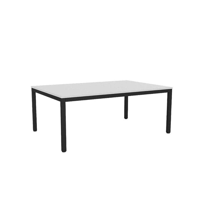 Olg Axis Table 4 Leg Black Frame White Top L1800mm X W1200mm
