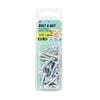 Zenith 3/16" x 25mm Zinc Plated Round Head Bolt And Nut - 18 Pack
