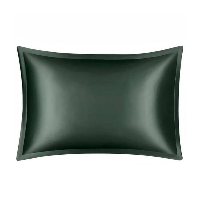 Anypillow Pillowcase 50x90cm Green Pure Real Silk
