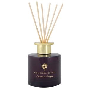 Nicola Spring Reed Diffusers 200ml - Cinnamon & Orange - Pack Of 3 Warm Spiced Festive Fragrance With 6 Reeds Each Long Lasting