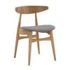 Modern Furniture Tricia 52x75cm Dining Chair - Oak & Grey