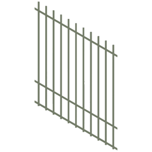 ProtectorAl 350 - 1200 x 1500mm Pale Eucalypt Raked Up to 15º Batten Pool Fence Panel
