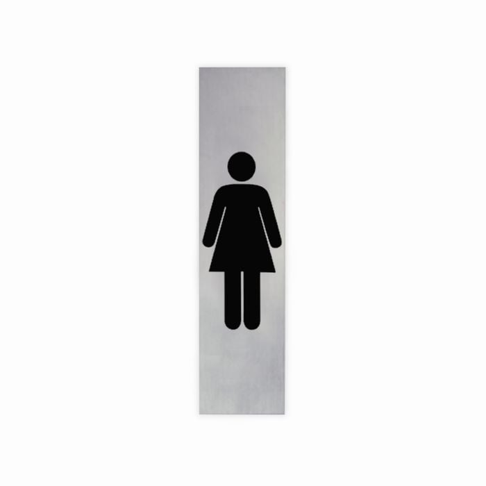 Sandleford 200 x 50mm Stainless Steel Female Sign