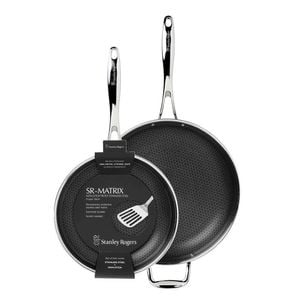 Stanley Rogers 2pc Matrix 26cm + 32cm Frypan Non-Stick Suits Induction