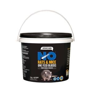 Kiwicare 3kg NO Rats & Mice One Feed Bait Blocks