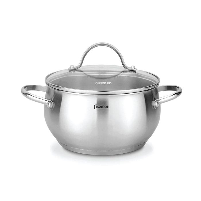 Stockpot With Glass Lid Stainless Steel 5.9 Ltr - Martinez Series