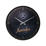 Nostalgic-Art Wall Clock Mercedes-Benz - Silver & Gold