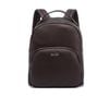 Kate Hill Women's Pepper Pebble Vegan Leather Structured Backpack Chocolate