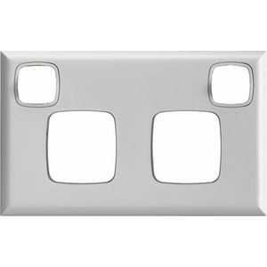 HPM Excel Double Powerpoint Coverplate - White