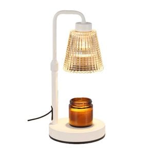 Catzon Candle Warmer Lamp Timer Dimmable 2 Bulbs Housewarming-White