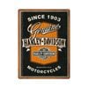 Nostalgic-Art Large Sign Harley-Davidson Genuine Motorcycles Ribbon 30x40cm