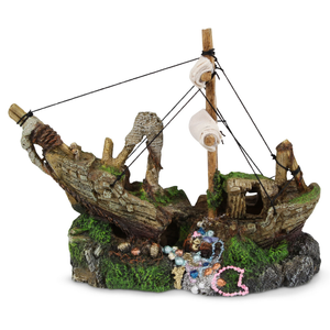 Kazoo Shipwreck W/Treasure & Sail - Small (18539)