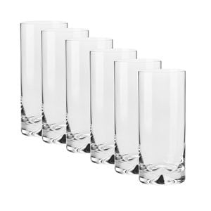 6pc Krosno Triad Highball Glasses Gift Boxed 390ml