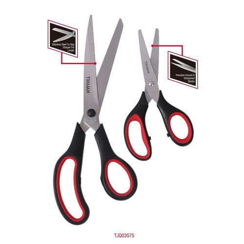 Trojan General Purpose Scissors - 2 Pack - Bunnings Australia