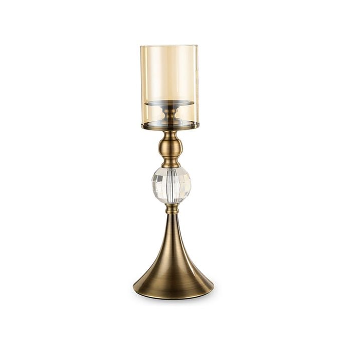 SOGA 43cm Glass Candle Stand – Perfect for Events, Gifting & Home Decor