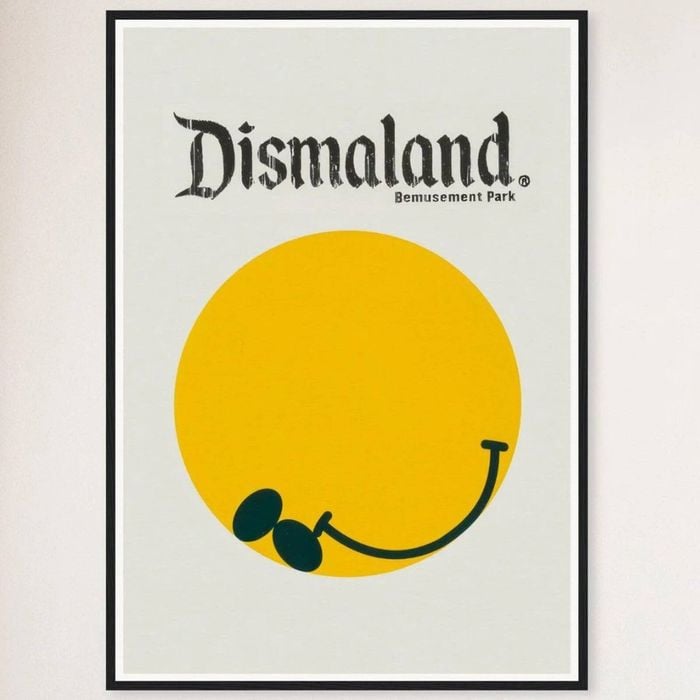 Galrie Banksy Dismaland 2015 Art Poster Urban Art Meets Social Commentary, Black Frame, A1 60 x 84cm (23 x 33inch)