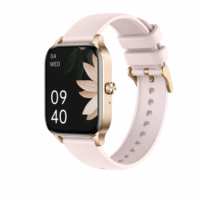 Smart Watch For Women 1.85” Hd Screen Bluetooth Call | Health & Sports Fitness Smartwatch Gold Pink
