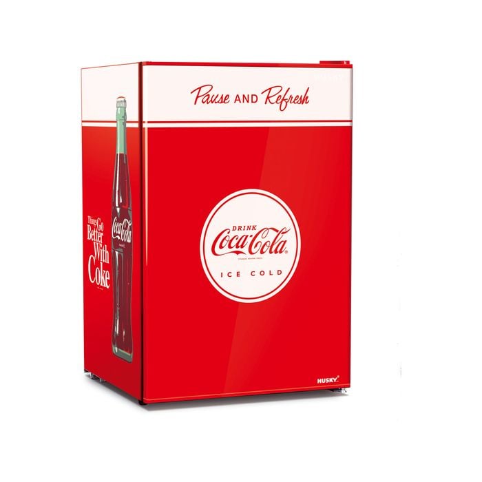 Husky 130l Solid Door Coca-cola Undercounter Bar Fridge