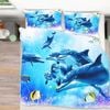 3D Cartoon Dolphin 304 Bed Pillowcases Quilt King Size