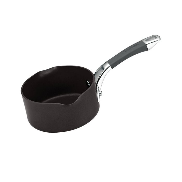 Anolon Endurance+ 14cm/0.9L Milk Pan Round Induction Cookware w/ Handle Black