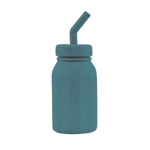 Melii Luxe Silicone Straw Bottle 230ml - Blue