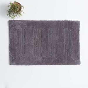 Renee Taylor Retreat 80cm Cotton Bath Mat Reversible Nickel