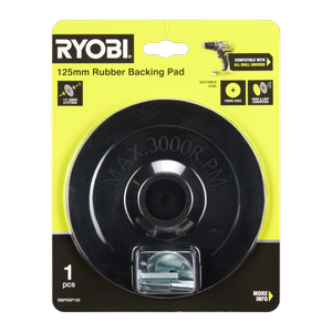 Ryobi 125mm Rubber Backing Pad