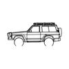 Ignite Laser Nissan GQ Patrol Silhouette Metal Wall Art Rustic Metal 15.7inch/40cm