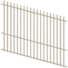 ProtectorAl 1201 - 2400 x 1800mm Paperbark Raked Up to 15º Batten Pool Fence Panel