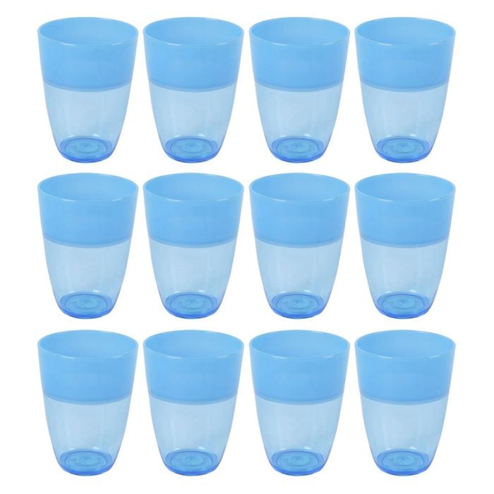 12PK Urban Kitchen Tall Tumbler Two-Toned Blue 600ml for Beverages