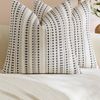 Gioia Casa 2-Pack Bohemian Dot Woven Cushion Covers 45cm x 45cm - Grey