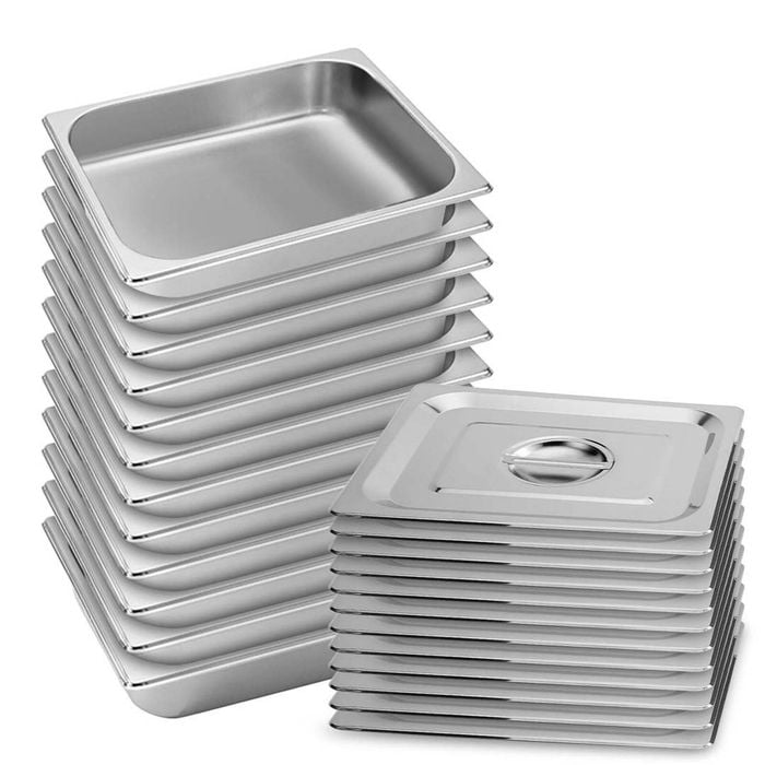 SOGA 12X 1/2 GN Pan 6.5cm With Lid – Stainless Steel