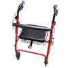 Livingstone Folding Walking Frame Rollator with Basket Aluminium Capacity 100kg