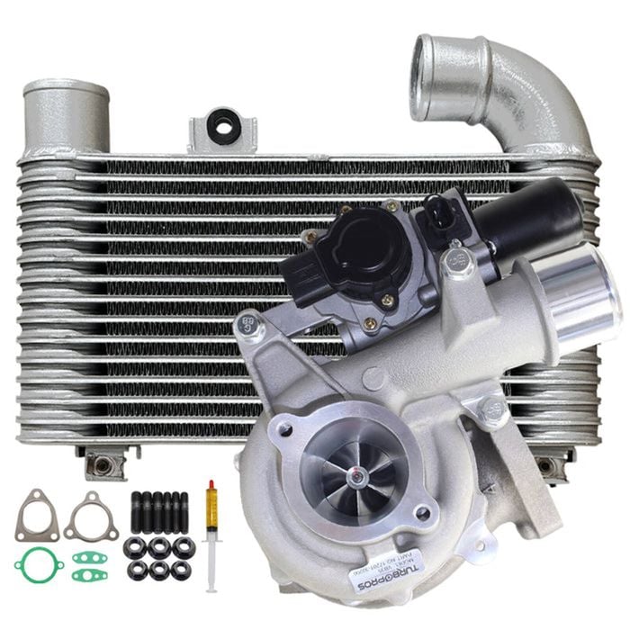 Upgrade Billet Turbo Charger With 64mm Intercooler For Toyota Hiace 1kd-ftv 3.0l Vb35 2008 Onwards