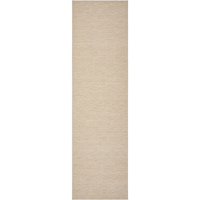 The Rug Connection Alfresco Misty Light Beige 400x80cm - Large Runner Pet Friendly Washable Outdoor Rug