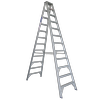 Indalex 3.7m 150KG Pro Series Industrial Aluminium Double Sided Step Ladder