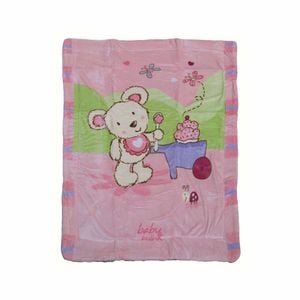 Elements Baby Luxurious Coral Fleece Blanket - Pink Teddy