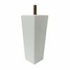 Adoored 53 - 40 x 130mm White Square Tapered Pine Furniture Leg