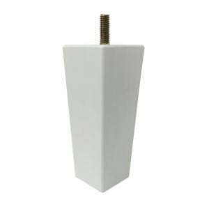 Adoored 53 - 40 x 130mm White Square Tapered Pine Furniture Leg