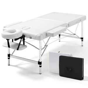 Zenses 75cm Portable Aluminium Massage Table White