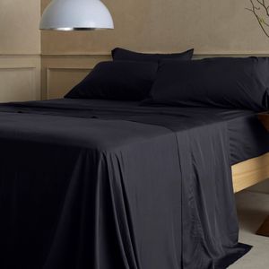 Bedding Co. Organic Bamboo Sheet Set 350TC Durable Black Charcoal Single