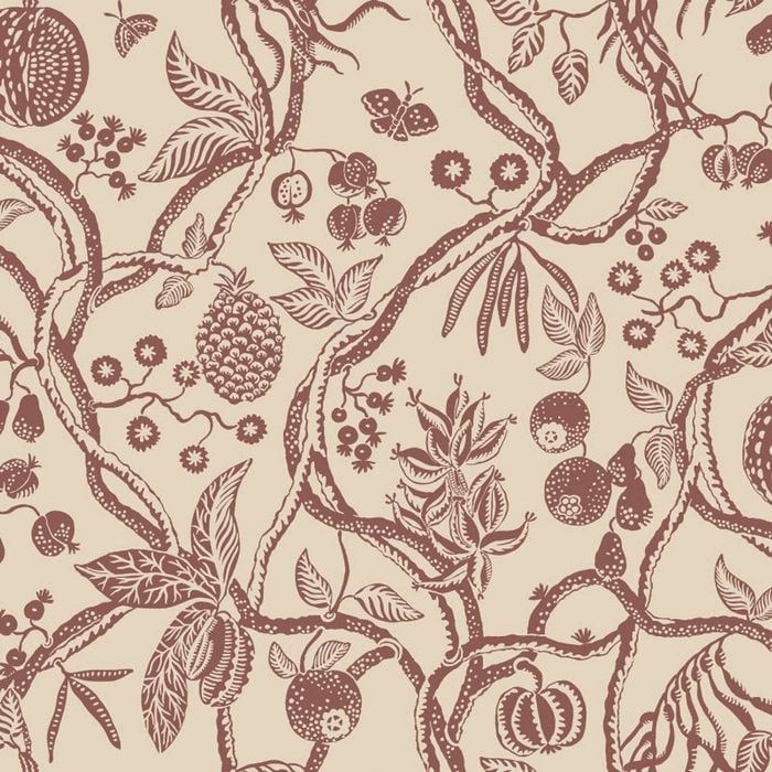 Wallpaper Trader Tree Of Life Wallpaper Roll 10.05m X 53cm, Burgundy